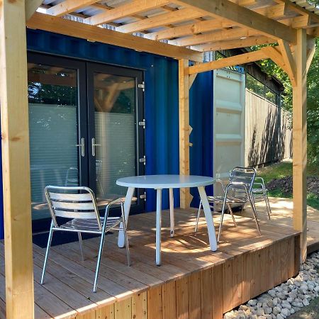 Tiny House Im Seecontainer Mit Parkplatz, Glasfaser, Netflix, Veranda Und Gehobener Ausstattung Coburg Eksteriør billede